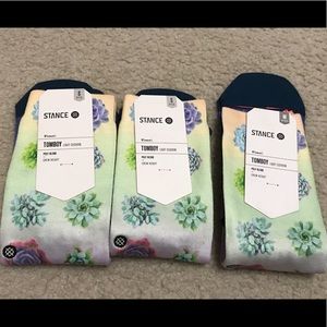 New Stance Tomboy Crew Socks Plant Lady